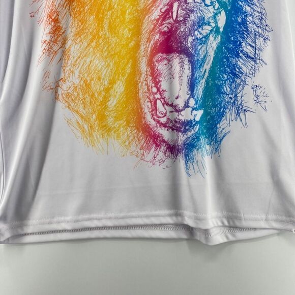 Northwest Spirit Graphic Tee Shirt White with Screaming Monkey Design Size Large - Picture 7 of 8